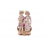 VTG Hand-Painted Victorian-Style Bisque Figurine