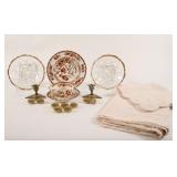 VTG Tableware, Metal Accents, and Fine Linens
