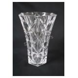 Crystal Heavy 6-Sided Hexagonal Vase