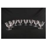 Diamond Cut Pattern Stemware