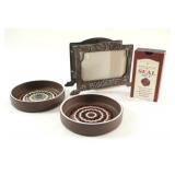 Hornsea Pottery Pin Dishes, Seal Set, Photo Letter