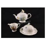 Lenox Butterfly Meadow Teapot, Butter Dish,Pitcher