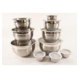 Kirkland  Stainless Nesting Bowl Sets w Lids
