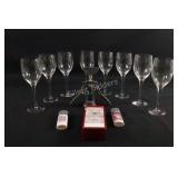 Set of Wine Stemware Glasses w Wine Corkscrew