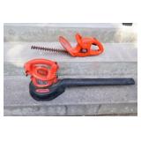 Black & Decker 14" Hedge Trimmer & Garden Blower