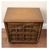 Rustic European / Brutalist Style Night Stands X 2