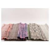 NEW -  Rag Rug Flat Weave Cotton Fringe Runner