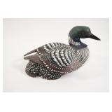 VTG Cold Cast  Signed Loon Hen Decoy by Waterflowl