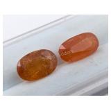 $7,000 - 7.16 ct Cert. Spess. Garnet Gemstone Pair