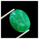 $5,950 - 5.75 ct Cert. Emerald Gemstone