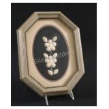 Indigenous Moose Hair Tufting Floral Motif Artwork