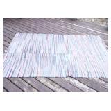2 -Multi- Colored Flat Weave Chindi Rugs