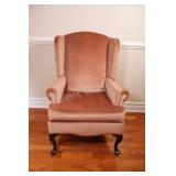 VTG Queen Anne Style Wingback Armchair