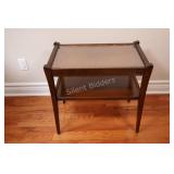 VTG Two-Tier Glass-Top End Table