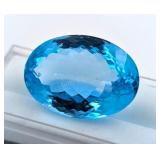 $10,850 - 46.95 ct Cert. Royal Blue Topaz Gemstone