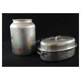 Aluminum Lidded Canister w Roasting Pan
