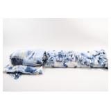 Handmade No=Sew Fleece Tie Blanket x 2