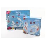 NEW VTG  Mikasa Juliana Tulip Serving Glass Trays