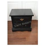 Black Painted Bedroom Night Stands X 2