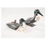 Rod Paddison Carved & Painted Common Loon Decoys