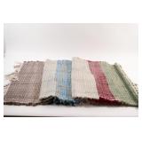 NEW -  Rag Rug Flat Weave Cotton Fringe Runner