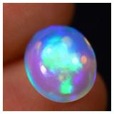 $4,075 - 3.26 ct Cert. Bright Flash Opal Gemstone