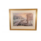 Carl Valente, Winter Scene Print Artwork