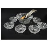 NEW - VTG 7PC Dessert Set w Utensil Servers