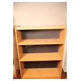 3-Tier Laminate Wood Bookcase, Maple Finish (2-2)
