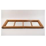 Antique Pine Windo Pan Haning Mirror