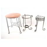 Wrought Iron & Metal Stool & Plant Holders