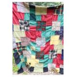 Antique Patchwork Quilt - A Blend of Wools