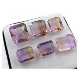$13,750 -48.35ct Cert. Bi-Colour Ametrine Gem Pair