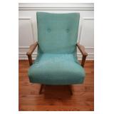 Mid - Century Swivel Rocking Armchair