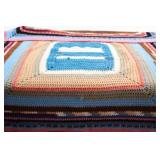Handmade Small Crochet Afghan Blanket