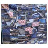 Handcrafted Improvisational Patchwork Quilt