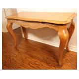 French Provincial Style Wood Console Table