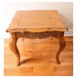 French Provincial Style Wood End / Side Table.