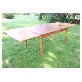 1960s Danish Teak Leaf Extension Table