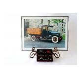 Die-Cast Miniature Antique Cars & Framed Print