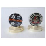 NEW -Officially Licensed NHL Souvenir Hockey Pucks