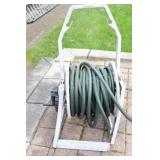 Suncast Portable Garden Hose Reel Cart w Hose