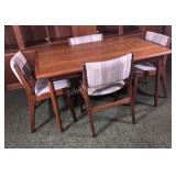 VTG  Danish Dining Set w Draw-Leaf's & 4 Chairs