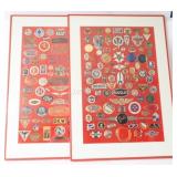 Vintage American Car Emblems' Collector's Posters