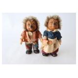 1940's Steiff Hedgehog Dolls w Tags