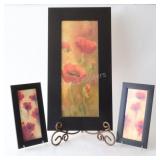 3-PC Collection Poppy Framed Prints