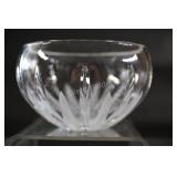 Royal Doulton Frosted & Thick Glass Vase Bowl