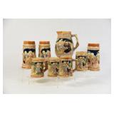 German Style Tankards & Pitcher