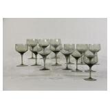 Smokey Grey Wine Stemware Glasses