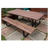 Metal Frame Stand Picnic Table